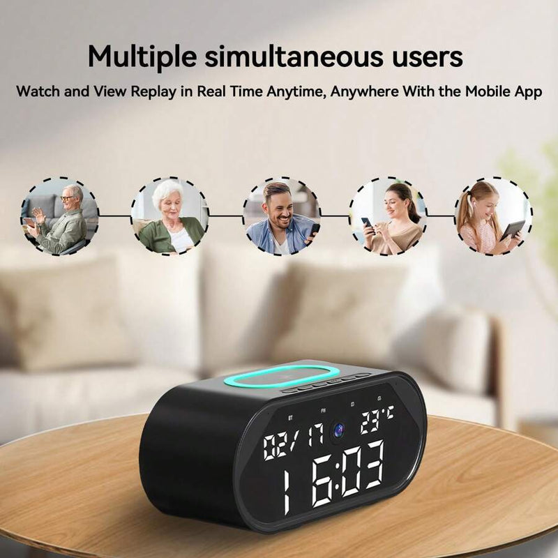 Baby Monitor Mini Clock Camera HD Maxum