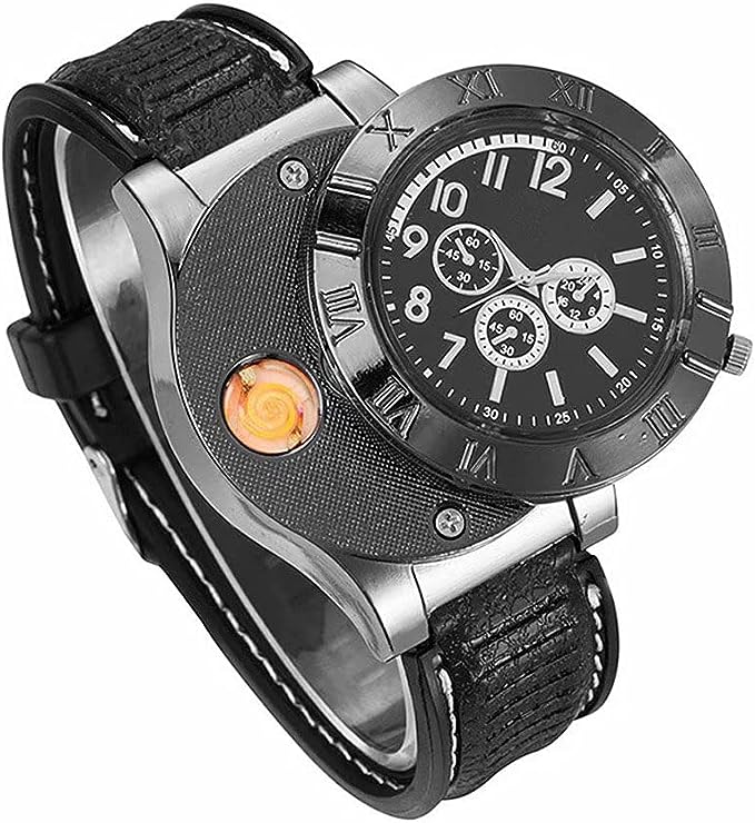 New Military USB Lighter Watch